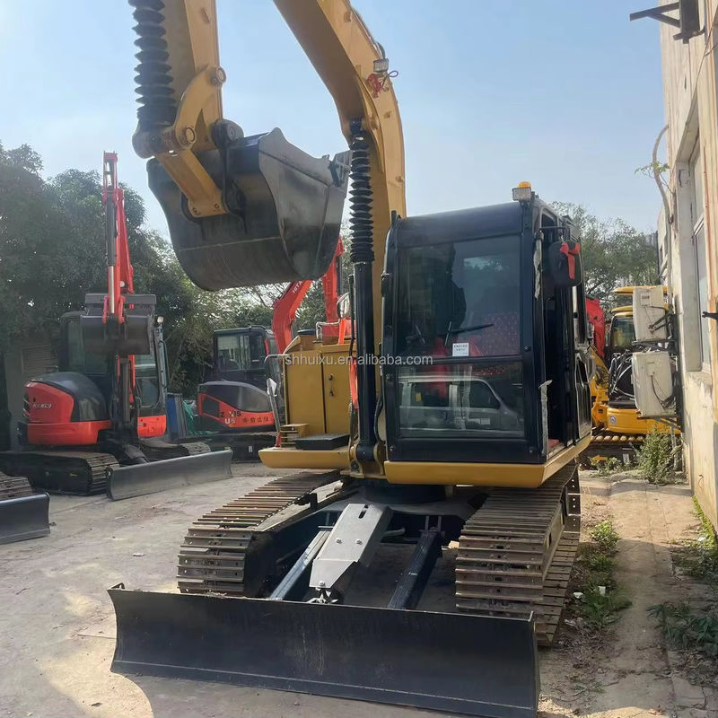 CAT 307 307E 307.5 प्रयुक्त खुदाई मशीन Cat307e 7 टन क्रॉलर खुदाई मशीन