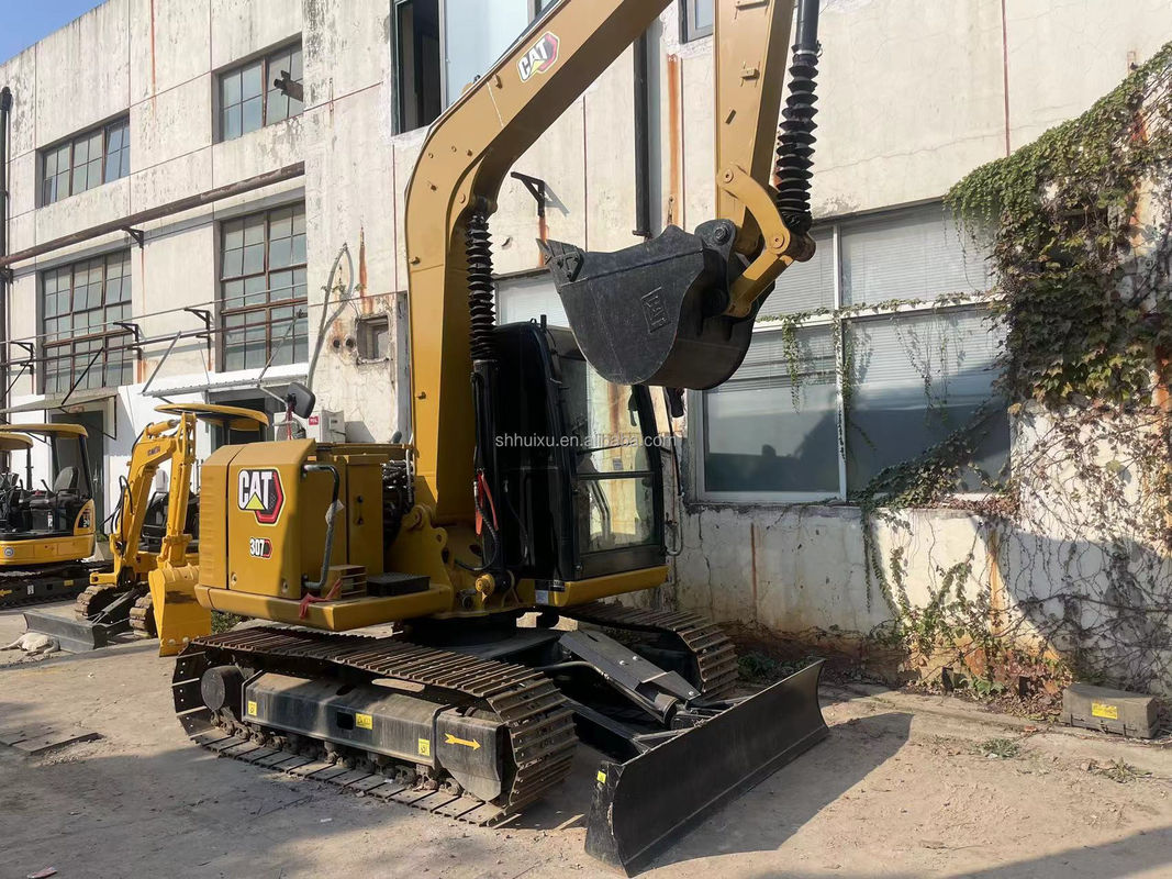 CAT 307 307E 307.5 प्रयुक्त खुदाई मशीन Cat307e 7 टन क्रॉलर खुदाई मशीन
