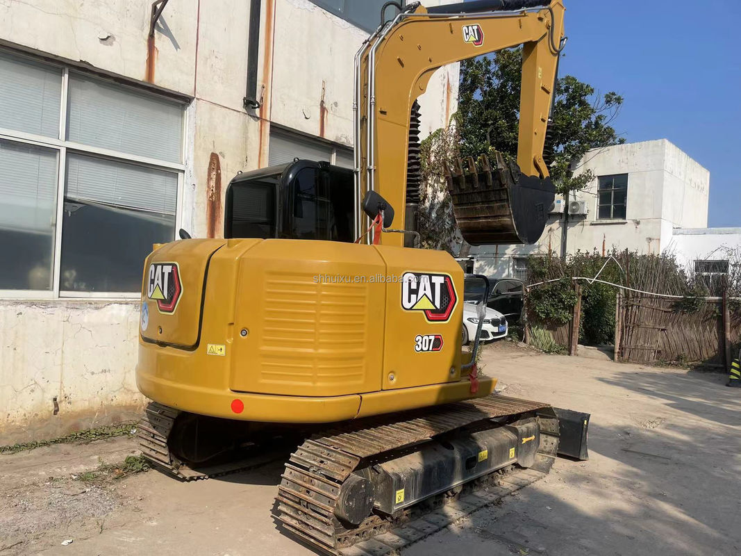 CAT 307 307E 307.5 प्रयुक्त खुदाई मशीन Cat307e 7 टन क्रॉलर खुदाई मशीन