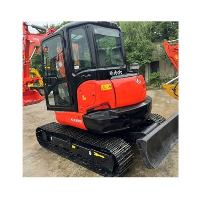 Kx165 प्रयुक्त कुबोटा डिगर 6T डिगर कुबोटा KX155 0.24m3 बाल्टी क्षमता